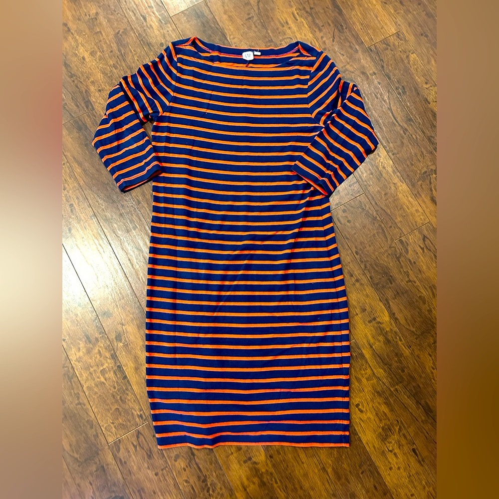 Gap boatneck striped dress, size medium